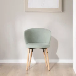 Lauder Chaise tapissee aquamarine^Banak Clearance