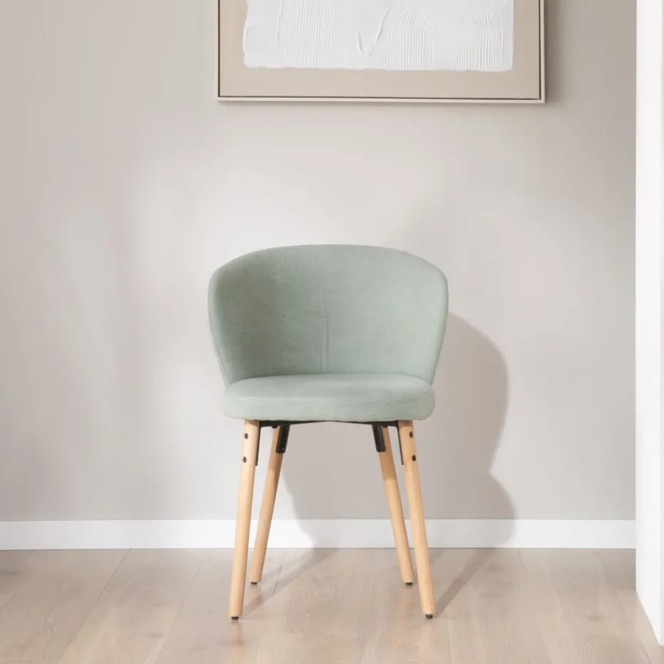 Lauder Chaise tapissee aquamarine^Banak Clearance
