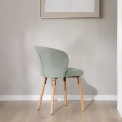 Lauder Chaise tapissee aquamarine^Banak Clearance