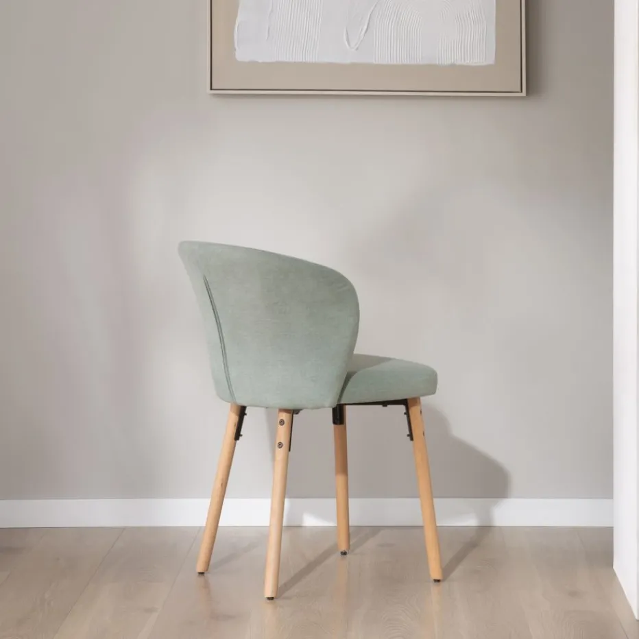 Lauder Chaise tapissee aquamarine^Banak Clearance