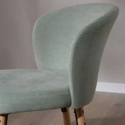 Lauder Chaise tapissee aquamarine^Banak Clearance