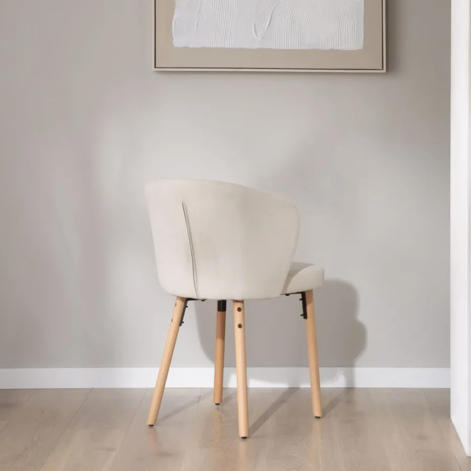 Lauder Chaise tapissee blanche^Banak Online