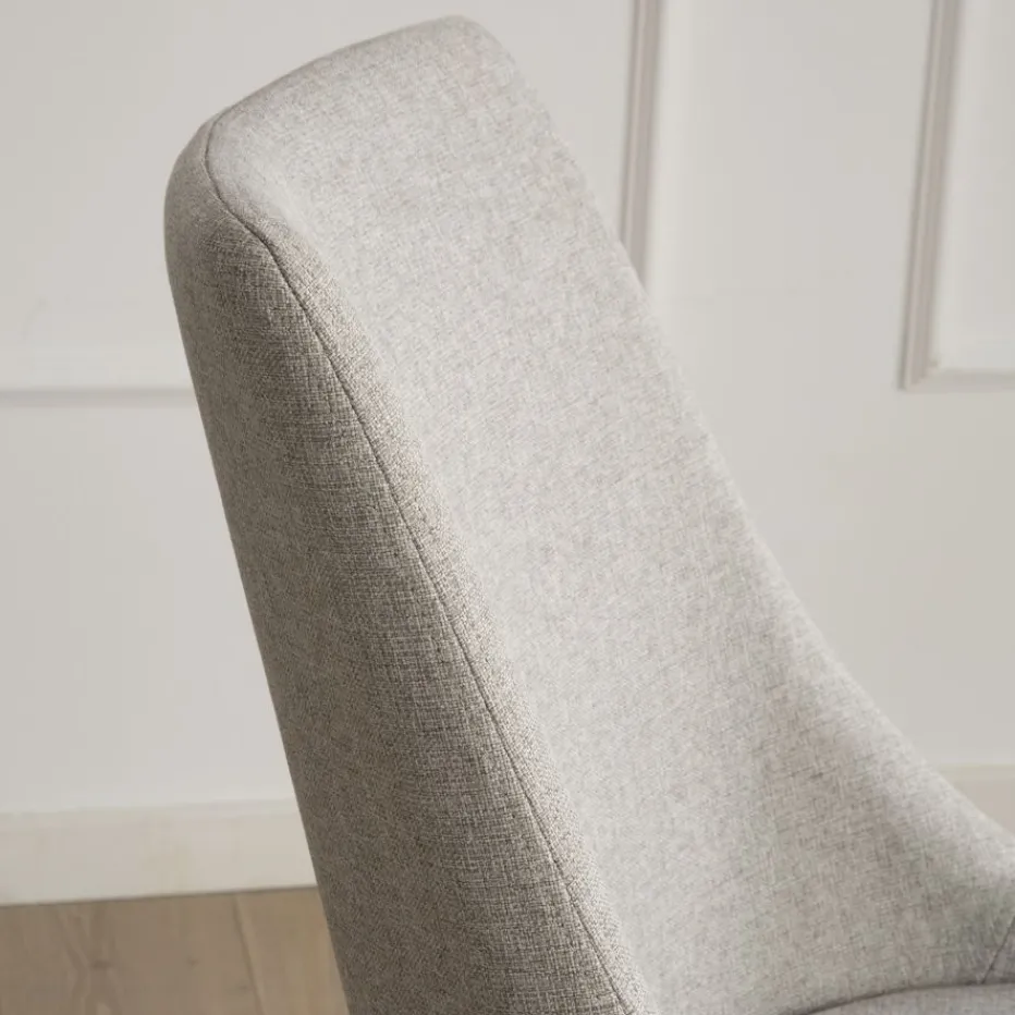 Lauren Chaise rembourrée gris perle^Banak Clearance