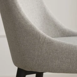 Lauren Chaise rembourrée gris perle^Banak Clearance