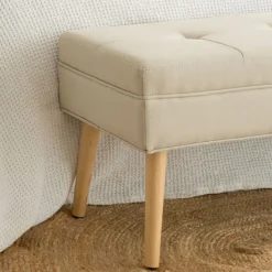 Lean Banc rembourré beige^Banak Outlet