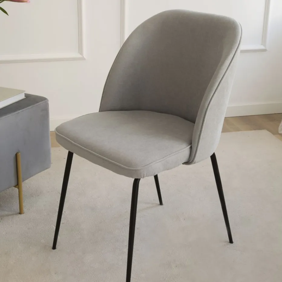 Leivar Chaise rembourrée gris^Banak Discount