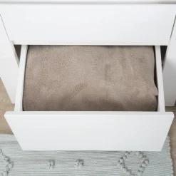 Liland Table de chevet laqué en blanc^Banak Outlet