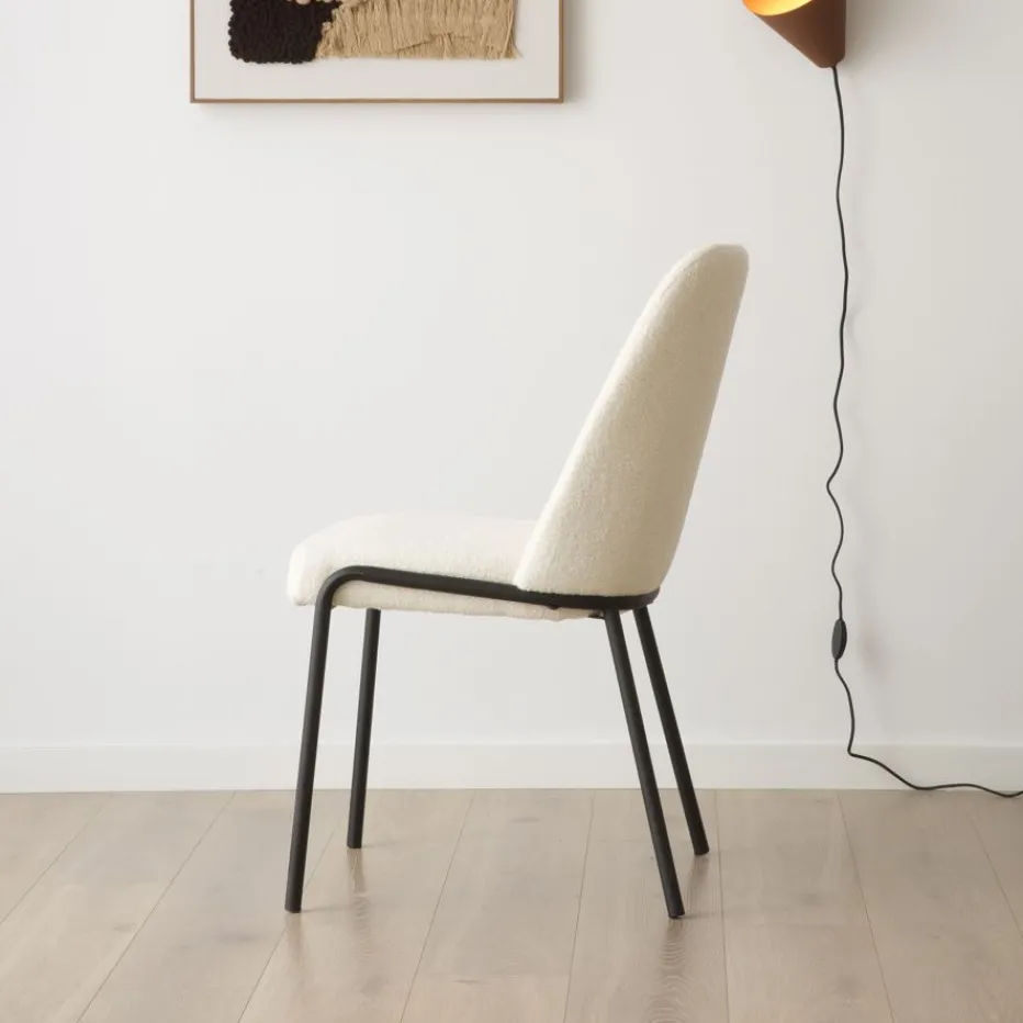 Liv Chaise bouclette blanc^Banak Sale