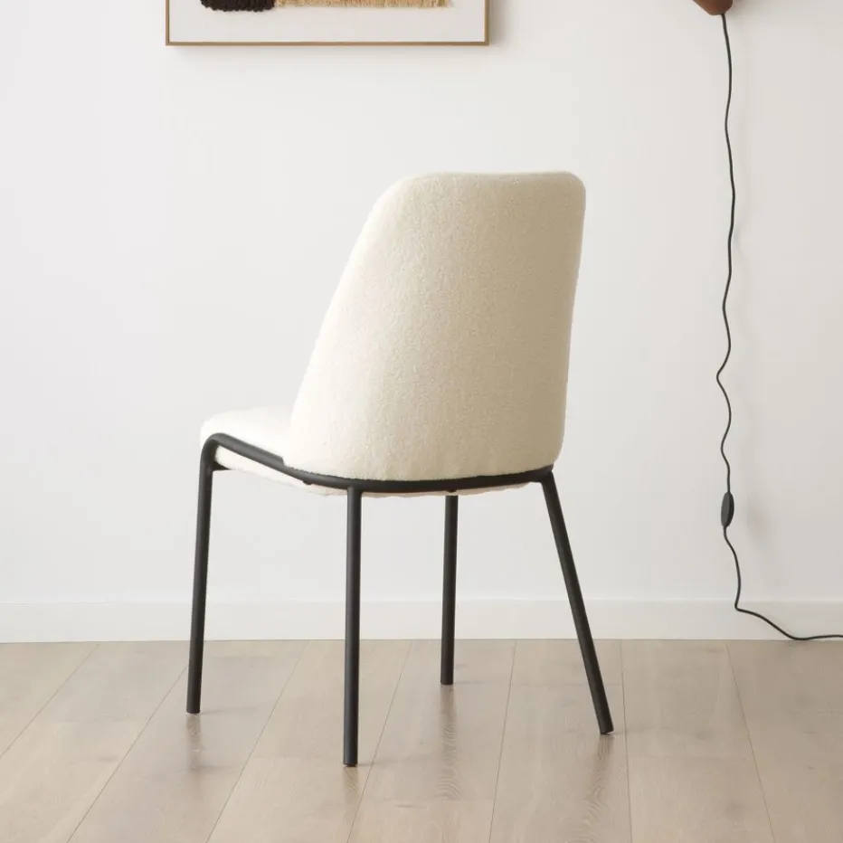 Liv Chaise bouclette blanc^Banak Sale