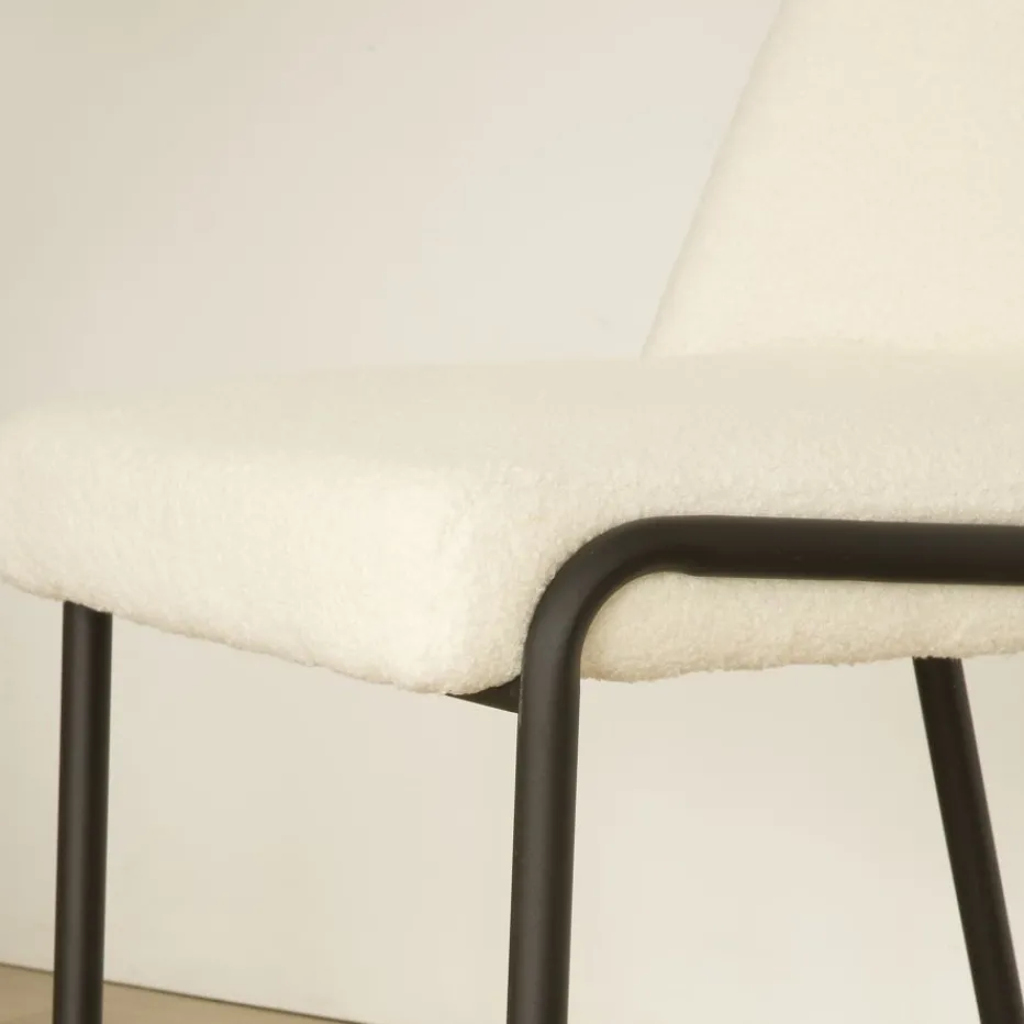 Liv Chaise bouclette blanc^Banak Sale