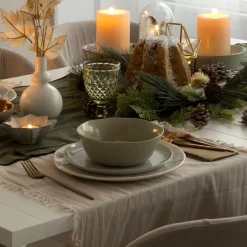 Loga Chemin de table en coton naturel^Banak Online