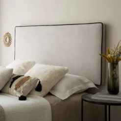 Madary Tête de lit rembourrée beige pour lit de 150 et 160^Banak