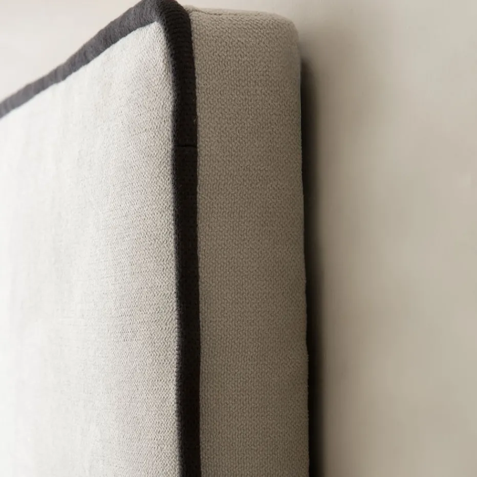 Madary Tête de lit tapissée beige pour lit de 140^Banak Hot