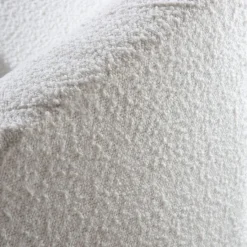 Magna Fauteuil tapissé bouclette blanche^Banak Outlet