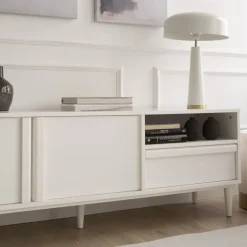 Margot Meuble tv laqué en blanc^Banak Best