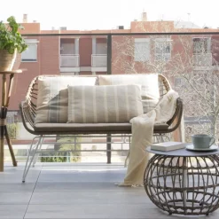 Mattia Table basse de jardin en rotin synthétique^Banak Clearance