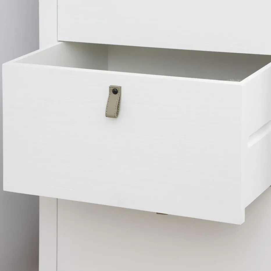 Milos Commode en bois blanc et naturel^Banak Outlet