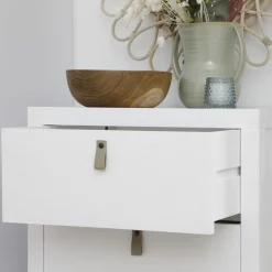 Milos Commode en bois blanc et naturel^Banak Outlet
