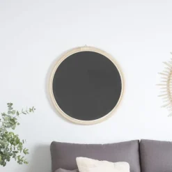 Moita Est un miroir rond en rotin naturel^Banak Discount