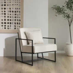 Murano Fauteuil tapissé beige^Banak Best
