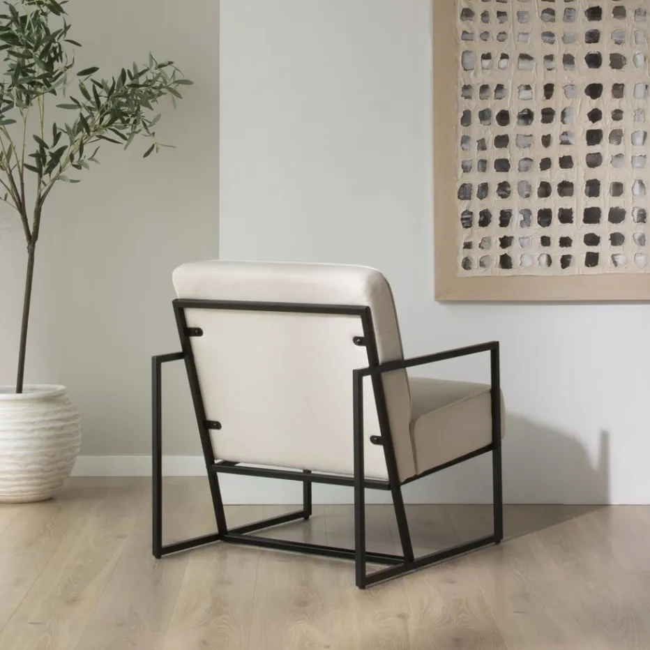 Murano Fauteuil tapissé beige^Banak Best