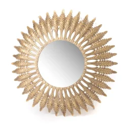 Nalka Miroir rond mural doré^Banak Best