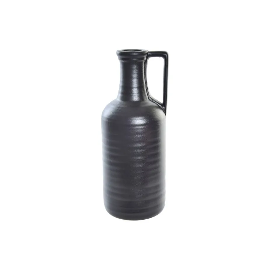 Nesli Vase en porcelaine mate noire^Banak Discount