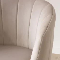 Nilsa Chaise en velours gris^Banak Best