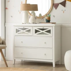 Niza Commode en bois laqué blanc^Banak Outlet
