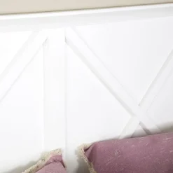Niza Tête de lit en bois pour lit de 150 et 160 laqué en blanc^Banak Best