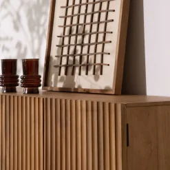 Nolan Aparador de madera maciza de mango^Banak