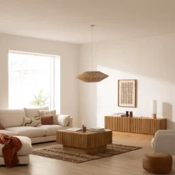 Nolan Mesa de centro de madera maciza de mango^Banak