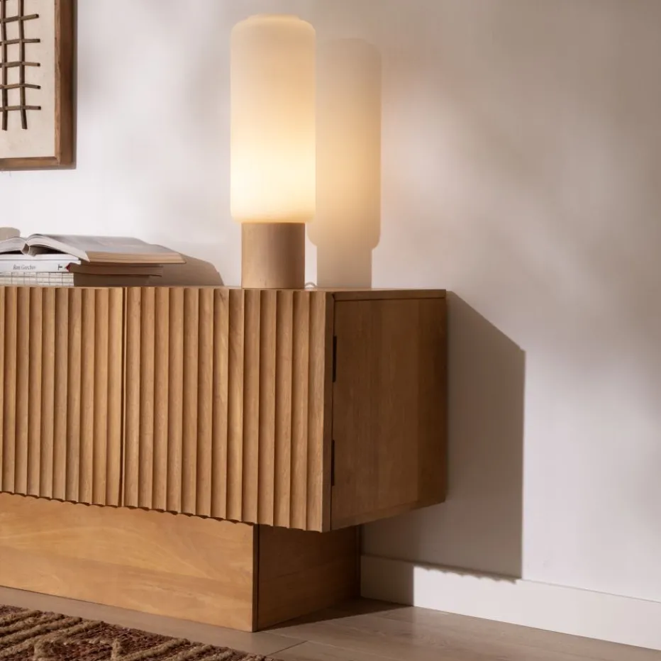 Nolan Mueble tv de madera maciza de mango^Banak Outlet