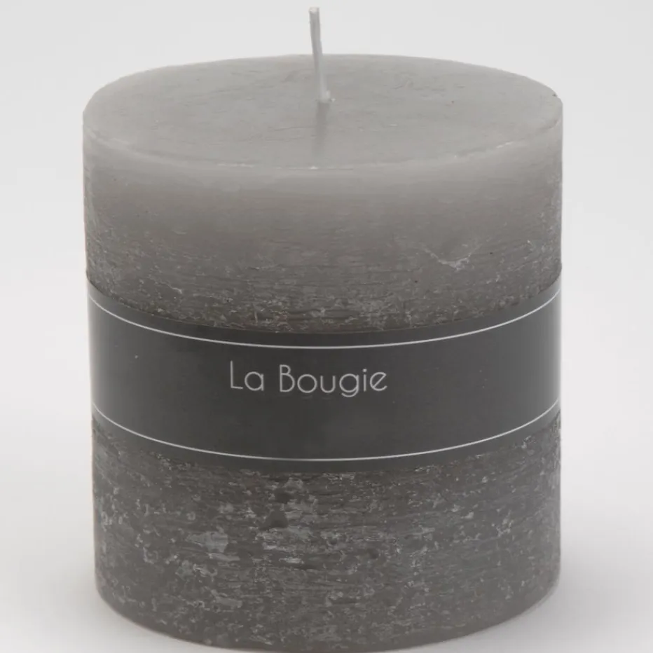 Noly Bougie cylindrique gris^Banak Online