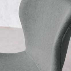 Nori Chaise de bureau rembourrée vert aigue-marine avec roulettes^Banak Clearance