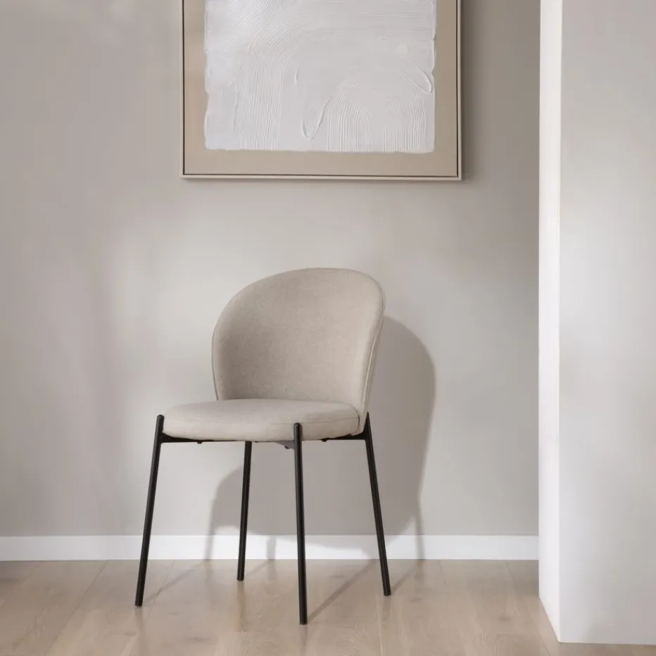 Nuren Chaise rembourrée beige^Banak