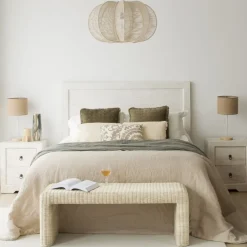 Oblak Table de nuit en bois massif blanc shabby^Banak Hot