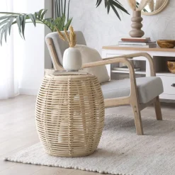 Odesa Table d'appoint en rotin naturel^Banak Sale