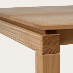 Olivia Table &agrave; manger rectangulaire en bois massif naturel^Banak Discount