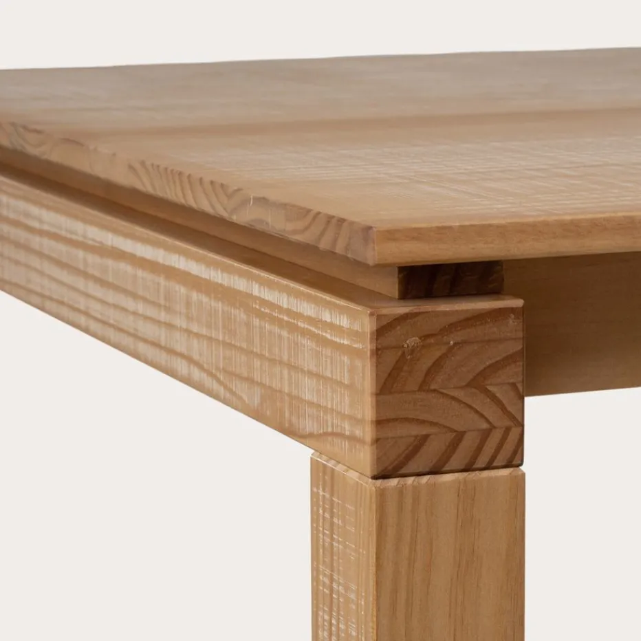 Olivia Table à manger rectangulaire en bois massif naturel^Banak Discount