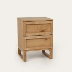 Olivia Table de nuit en bois massif naturel^Banak Outlet