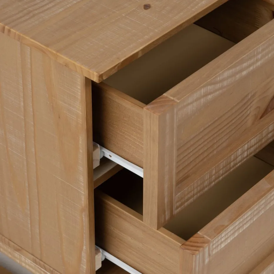 Olivia Table de nuit en bois massif naturel^Banak Outlet
