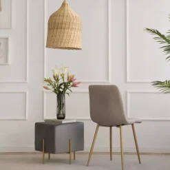 Pack 4 chaises basilea rembourrée beige^Banak Sale