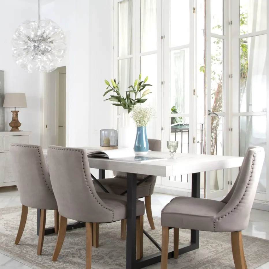Pack 6 chaises bimba rembourrée gris^Banak Clearance