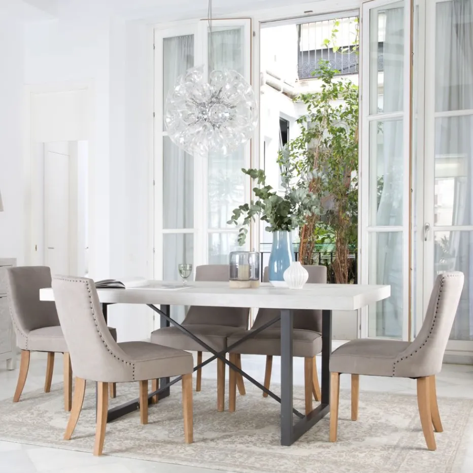 Pack 6 chaises bimba rembourrée gris^Banak Clearance