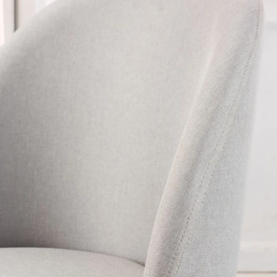 Pack 4 chaises curie rembourrée gris^Banak Outlet