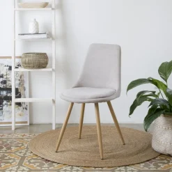 Pack 4 chaises devon rembourrée beige^Banak Best