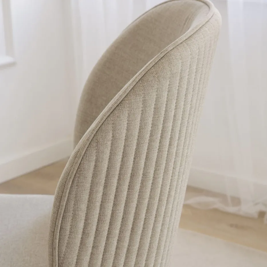 Pack 6 chaises nuren rembourrée beige^Banak Hot