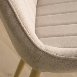 Pack 4 chaises roma rembourrée beige^Banak Hot