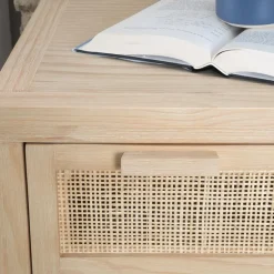 Pandora Commode en bois et rotin^Banak